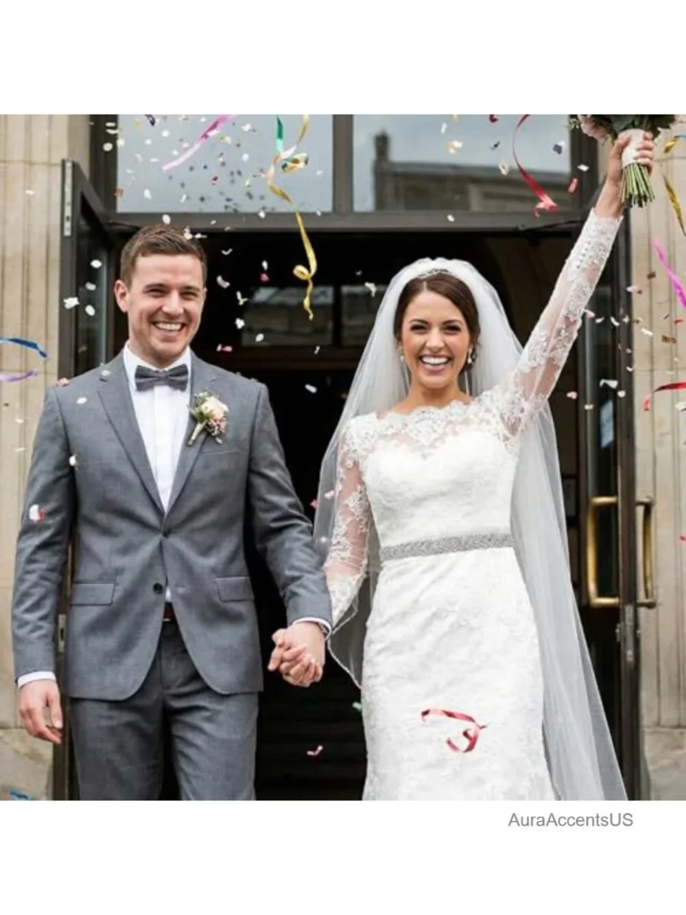 Sparkly Rhinestone Belt for Women Dress Wedding Party Crystal Sash Adjustable